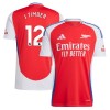 Officiële Voetbalshirt Arsenal J. Timber 12 Thuis 2024-25 - Heren